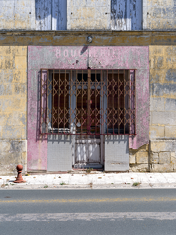 facade boucherie rose